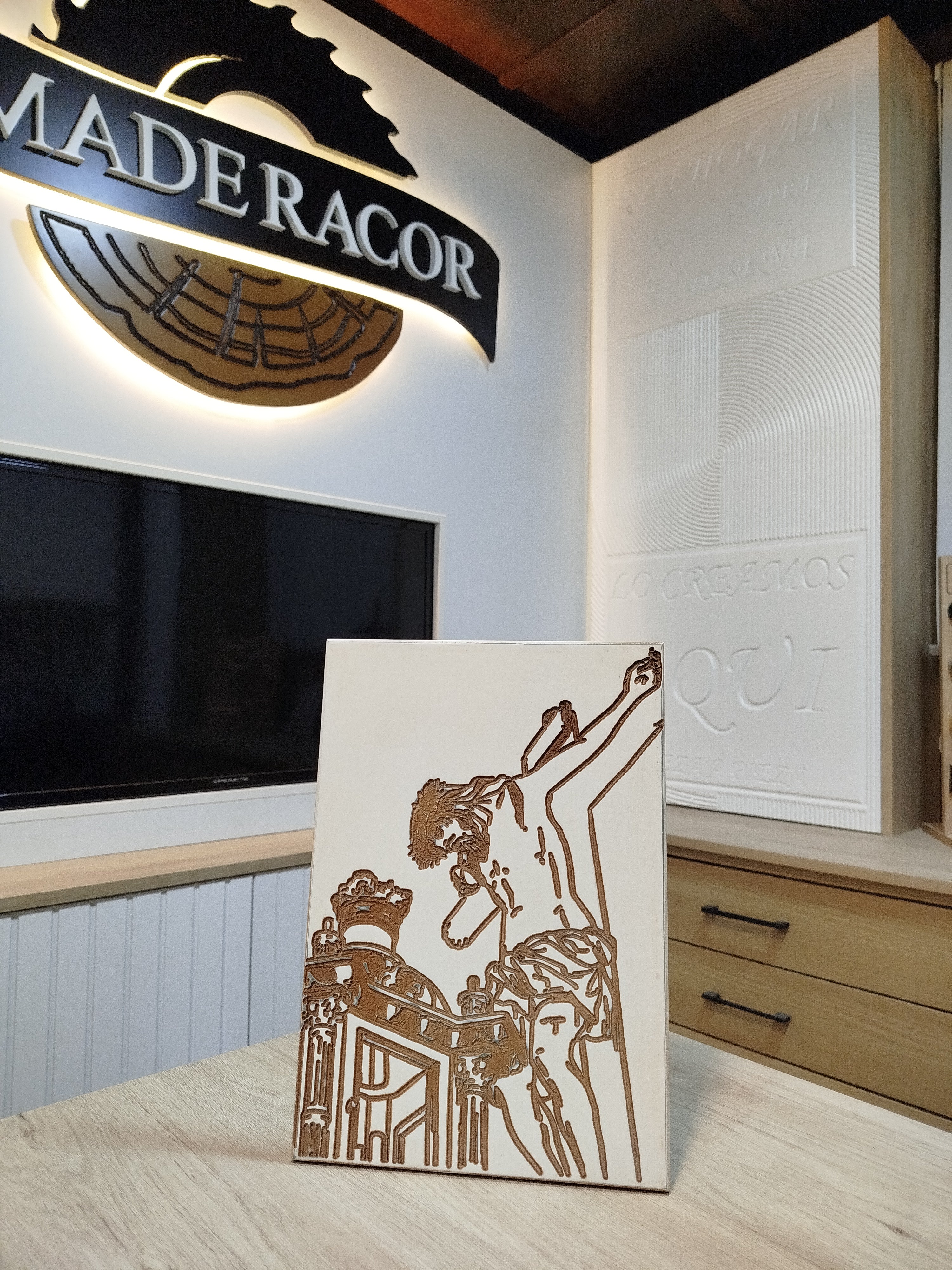 Cuadro Artesanal Cristo de la Vera Cruz de Setenil – "Los Blancos"