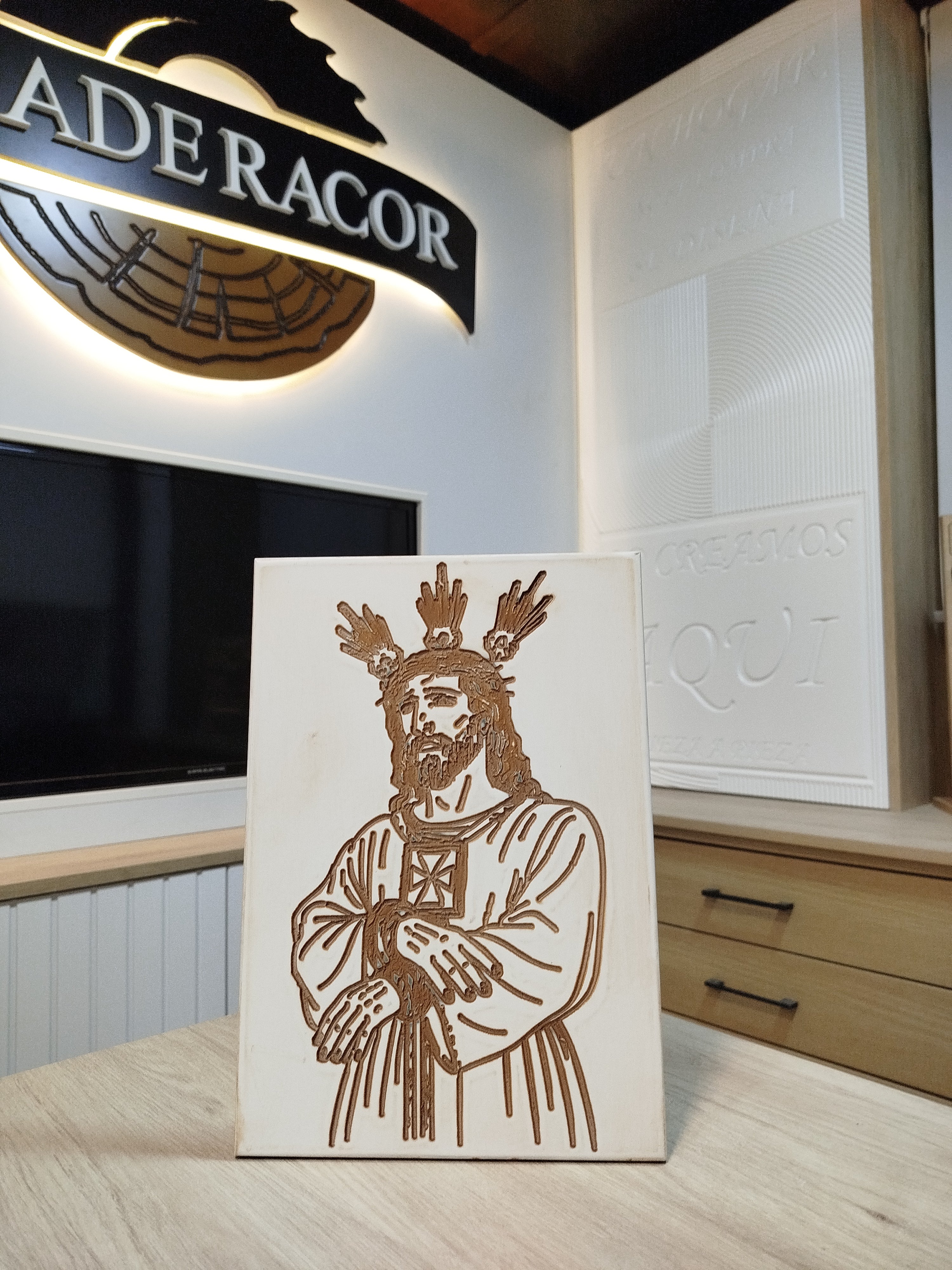 Cuadro Artesanal de "El Cautivo" – Icono de la Semana Santa de Málaga