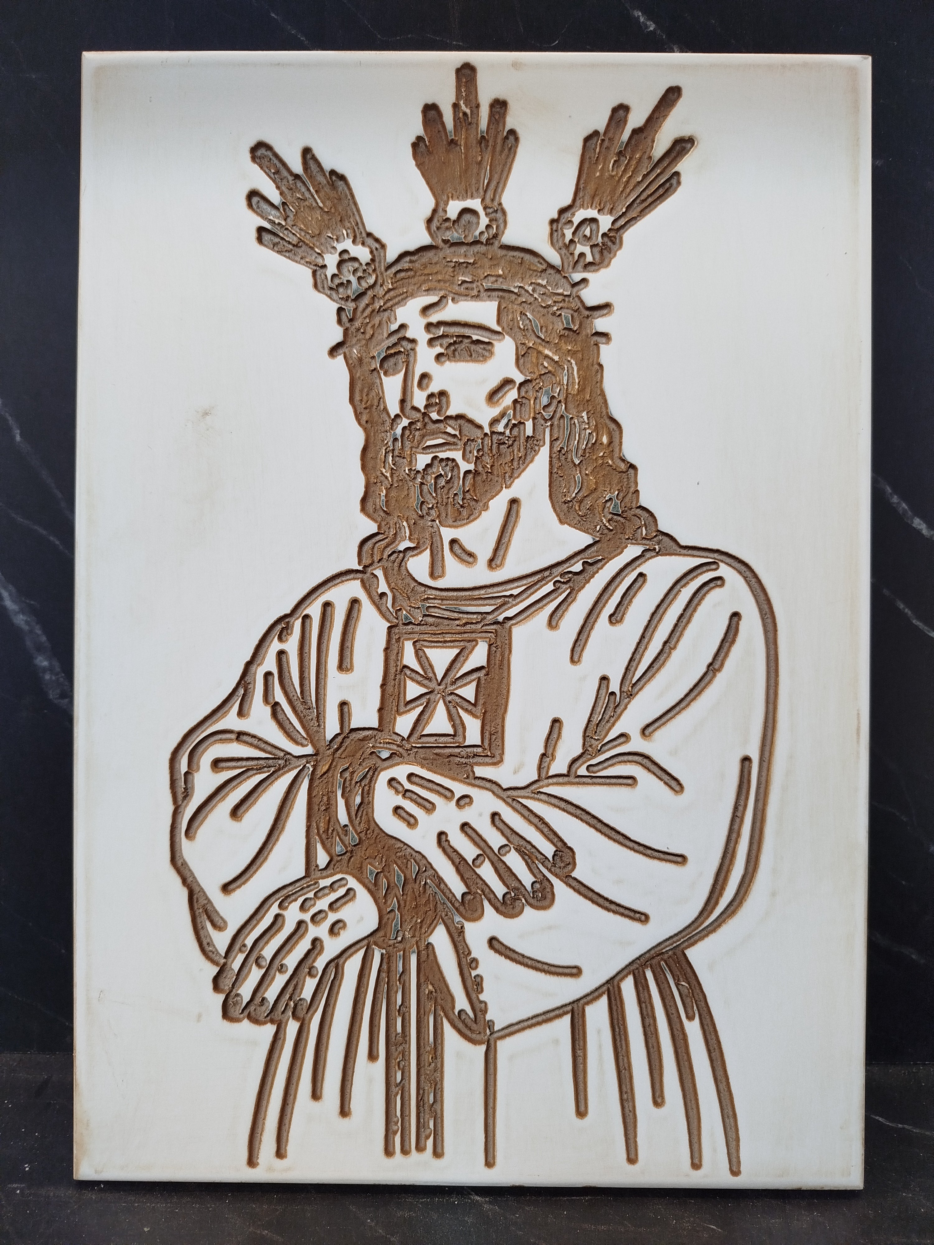 Cuadro Artesanal de "El Cautivo" – Icono de la Semana Santa de Málaga