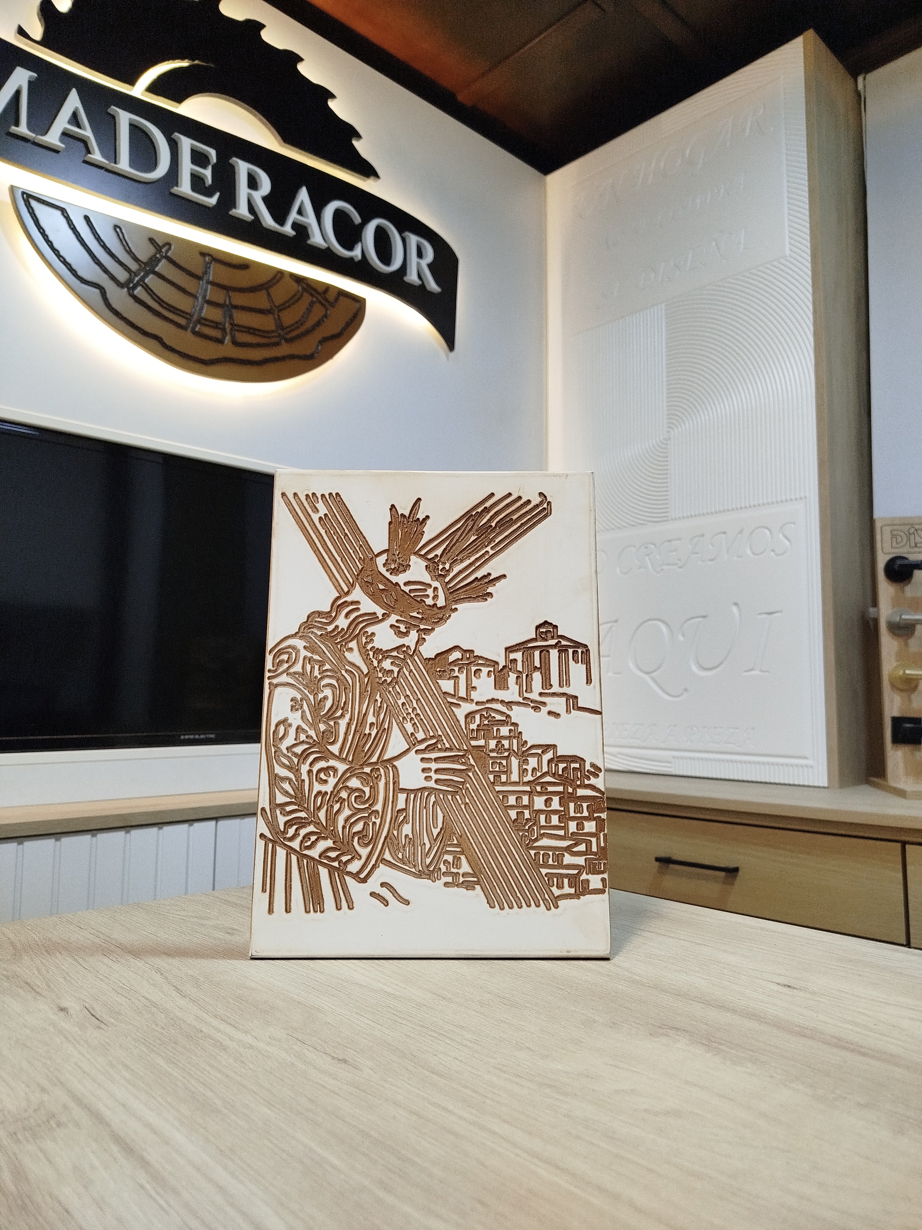 Cuadro Artesanal Padre Jesús Nazareno – "Los Negros" de Setenil