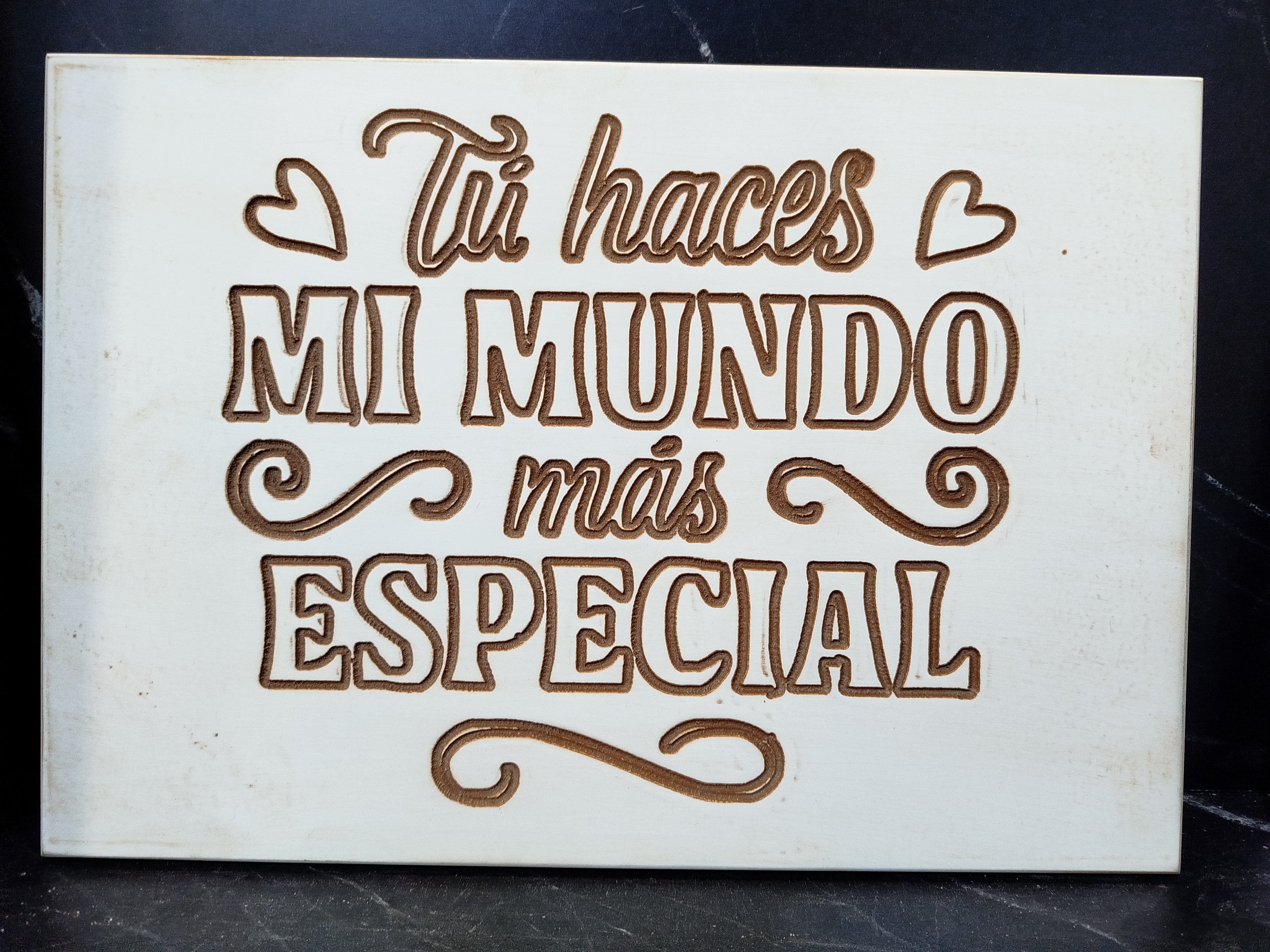 Díselo para siempre: "Tú haces mi mundo más especial"