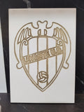Placa Decorativa Escudo Levante UD - Grabado Artesanal en Relieve